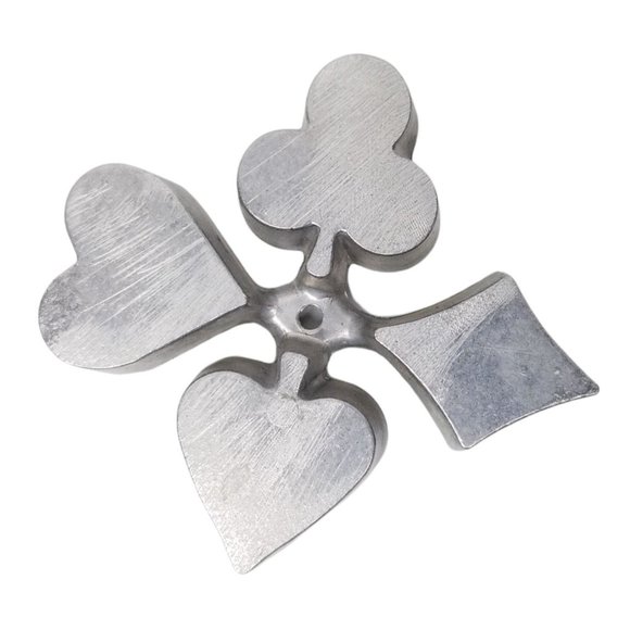 Vintage Rosette Heart Club Diamond Spade Butterfly Molds Cast Aluminum Japan 2 - Picture 6 of 6